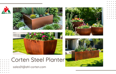 Corten Steel Outdoor Planter Pots